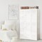 White ABS Foldable Armoire Wardrobe Closet with 2 Retractable Rods and 10 Cubes